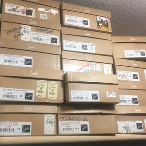 Bundle of 26 EMPTY CHRISTIAN LOUBOUTIN BOXes